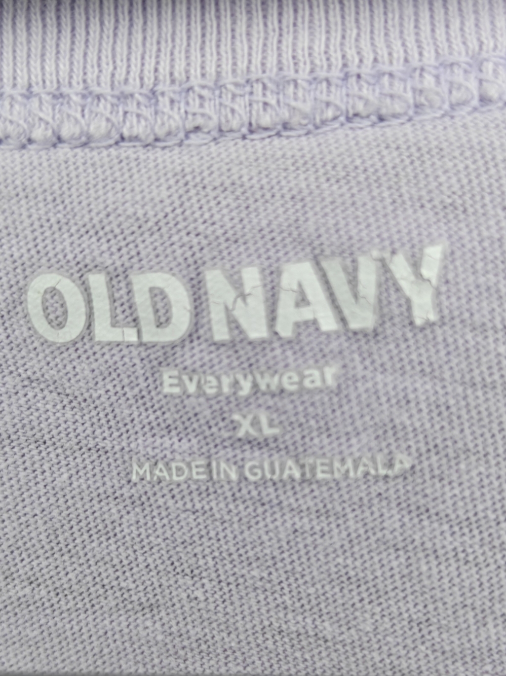 Women's Old Navy Light Lavender V-Neck Short Sleeve Tee, Size XL - Picture 3 of 3